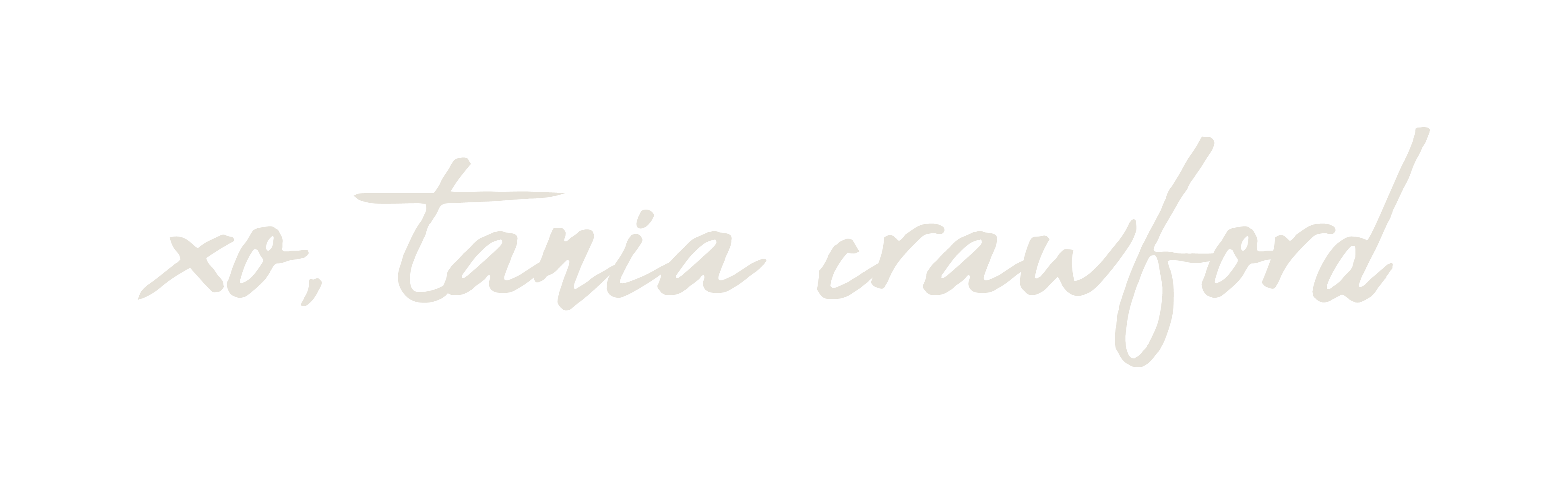 xo, tania crawford